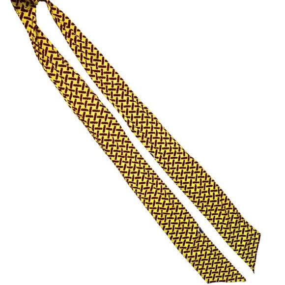 Yellow Black & Red Geometric Ankara Print 100% Cotton Layered Wrap Dress (S) - Picture 8 of 12